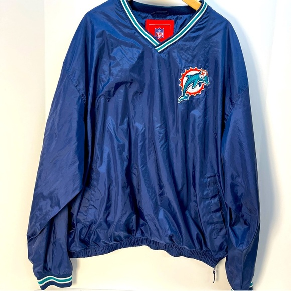 Vintage NFL Starters Miami Dolphins NFL Thick Windbreaker Adult XL Embroidered - Picture 1 of 8